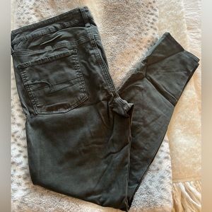 American Eagle Outfitters Women's Olive Green Jeggings
